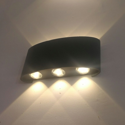 3 Lights Contemporary Style Rectangle Shape Metal Wall Mounted Lamps