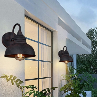American Simple Iron Art Wall Light Waterproof for Garden and Balcony