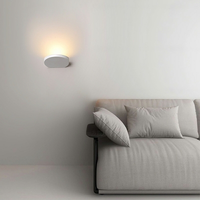 Minimalism Wall Mounted Light Fixture LED Basic Metal for Bedroom