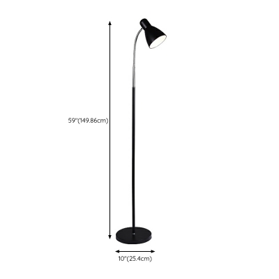 Nordic Minimalist Wrought Iron Vertical Floor Lamp for Room and Study