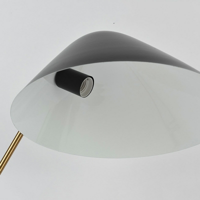 Post Modern Creative Metal Geometric Table Lamp in Black for Bedroom