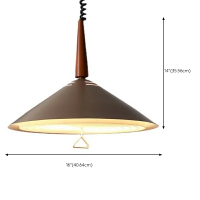 Vintage Hanging Pendant Lights Industrial Basic Cone for Living Room