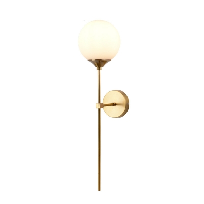 1 Light Antiqued Style Ball Shape Metal Wall Sconce Light Fixtures