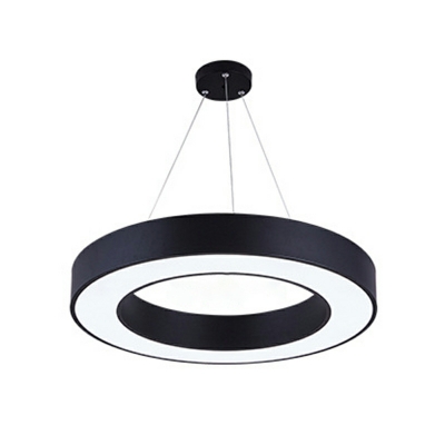 1 Light Contemporary Style Ring Shape Metal Commercial Pendant Lighting