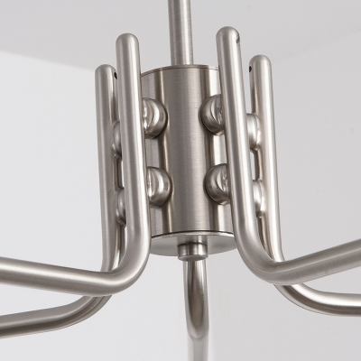 5 Lights Contemporary Style Oval Shape Metal Chandelier Pendant Light