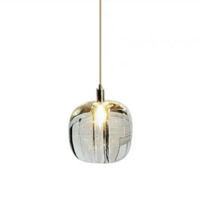 Nordic Creative Crystal Single Pendant for Bedroom and Dining Room