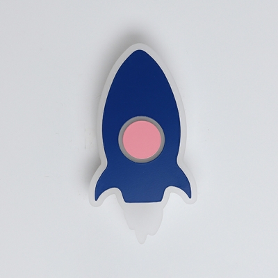 Rocket Wall Mounted Light Fixture Simplicity Creative for Kid's Room