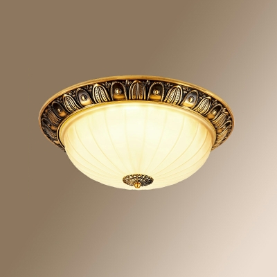 Traditional Flush Mount Ceiling Light Fixtures Dome for Living Room