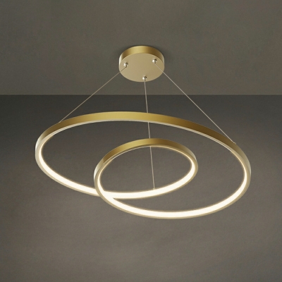 1 Light Contemporary Style Linear Shape Metal Pendant Chandelier
