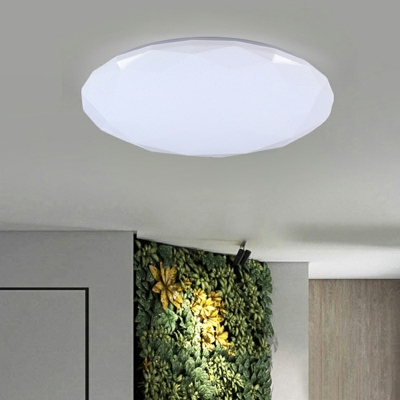 1 Light Minimalist Style Round Shape Metal Flush Mount Lighting Fixture