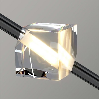 1 Light Minimalistic Style Linear Shape Metal Commercial Pendant Lighting