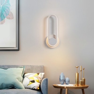 LED Minimalist Rotatable Wall Mount Fixture for Bedroom and Living Room