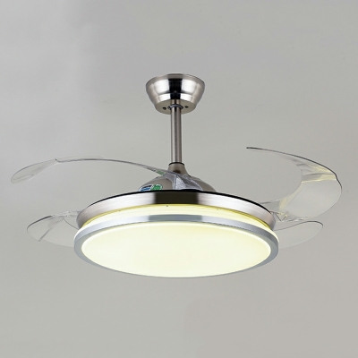LED Simple Round Ceiling Fan Light for Bedroom and Living Room