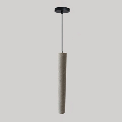 Minimalism Pendant Lighting Fixtures Cylinder Stone for Dinning Room