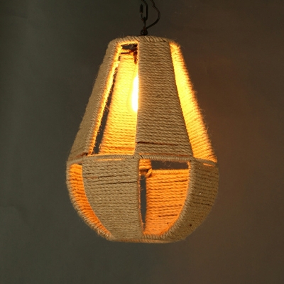 Personalized Hemp Rope Braided Pendant Lights for Restaurants and Bars