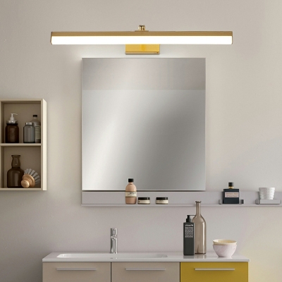 Post Modern Minimalist Metal LED Strip Vanity Light for Bathroom