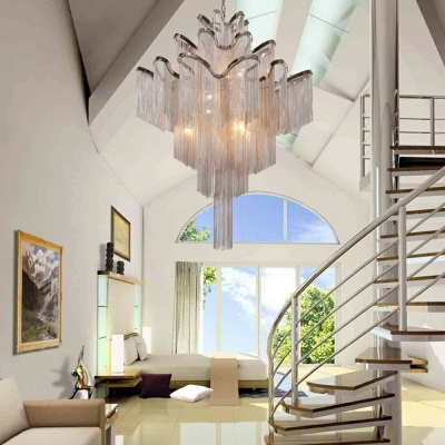 Tassel Chandelier Lighting Fixtures Elegant Minimalism for Living Room