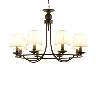 6 Lights Traditional Style Bell Shape Metal Chandelier Light Fixture