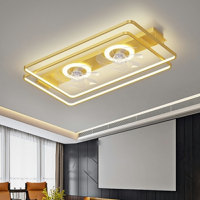 Contemporary Ceiling Fans Linear Basic LED for Living Room