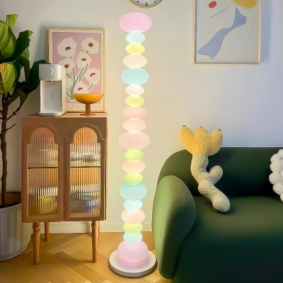 Creative Colorful Gourd Glass Floor Lamp for Bedroom and Living Room