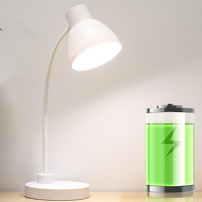 LED Nordic Minimalist Table Lamp in White for Bedroom and Study