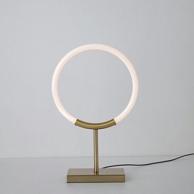 1 Light Contemporary Style Circle Shape Metal Night Table Lights for Bedroom