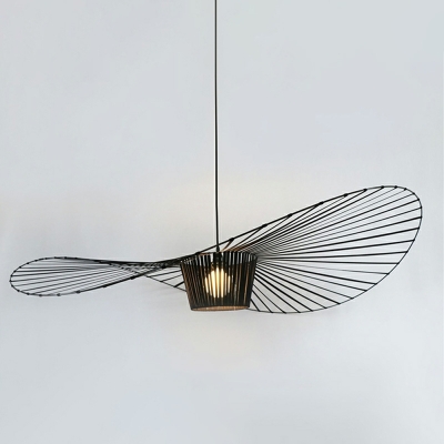 1 Light Industrial Style Cage Shape Metal Ceiling Pendant Light