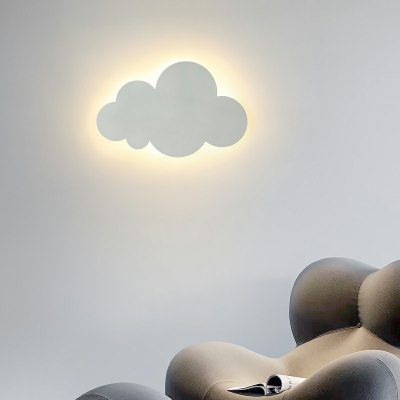 1 Light Kids Style Cloud Shape Metal Wall Mount Light Fixture