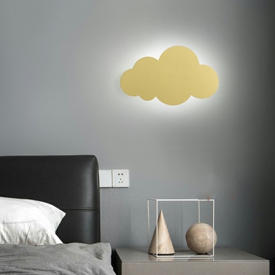 1 Light Kids Style Could Shape Metal Flush Mount Wall Sconce