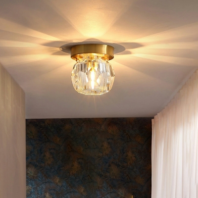 1 Light Minimalism Style Globe Shape Metal Ceiling Flush Mount Lights