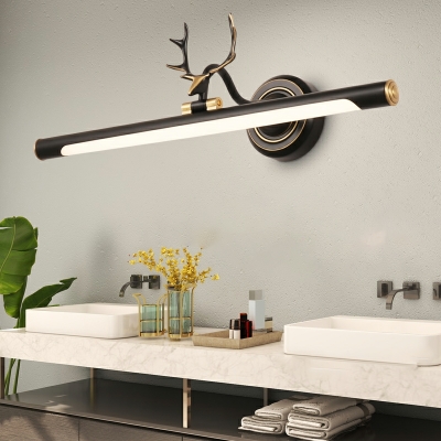1 Light Traditional Style Linear Shape Metal Wall Mounted Vanity Lights
