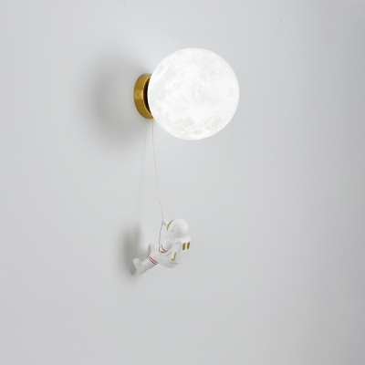 Astronaut Wall Mounted Light Fixture Creative for Kid's Room