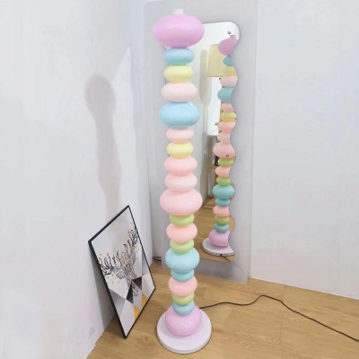 Creative Candy Color Glass Floor Lamp for Bedroom and Living Room