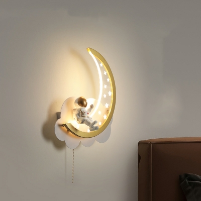 Creative LED Wall Mounted Light Fixture Minimalism Metal for Kid's Room
