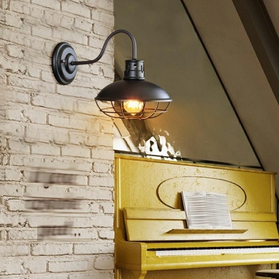 Industrial Basic Wall Mounted Light Fixture Vintage Metal for Living Room
