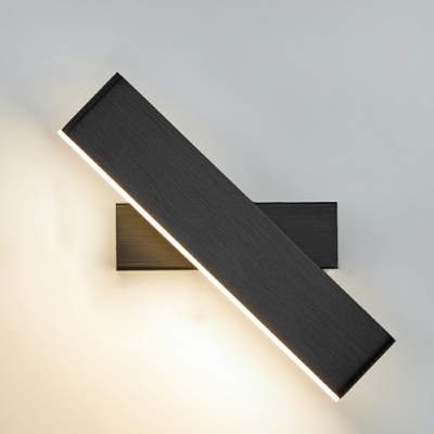 LED Minimalist Aluminum Rotatable Wall Lamp with Neutral Light for Bedroom and Hallway