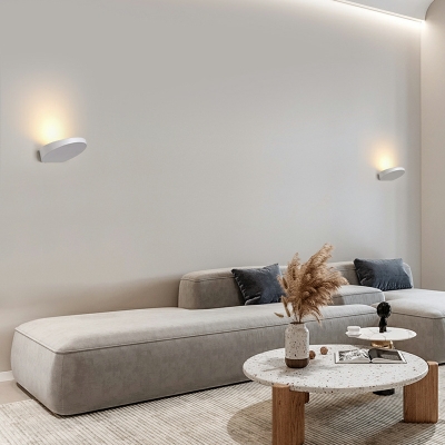 Minimalism Wall Mounted Light Fixture LED Basic Metal for Bedroom