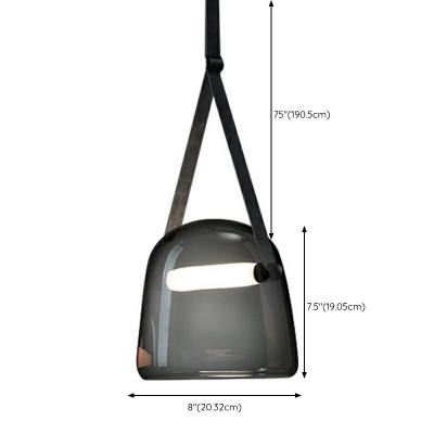 Minimalist Creative Glass Hanging Lamp for Bedroom and Dining Room