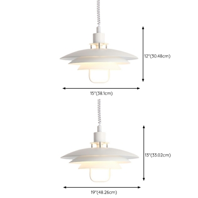 Nordic Style Hanging Pendnant Lamp Simplicity Macaron Metal for Dinning Room