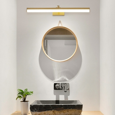 Post Modern Minimalist Metal LED Strip Vanity Light for Bathroom