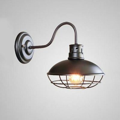 Industrial Basic Wall Mounted Light Fixture Vintage Metal for Living Room
