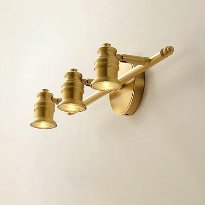 Industrial Brass Wall Mounted Mirror Front Vintage for Bathroom