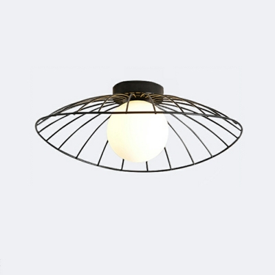 Industrial Style Personalized Wrought Iron Ceiling Lamps for Corridors and Balconies