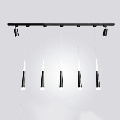 LED Minimalist Ceiling Track Island Light with Spotlights for Restaurants and Bars