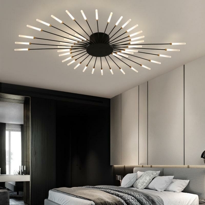 Minimalism Flush Mount Ceiling Light Fixtures LED Sputnik for Living Room