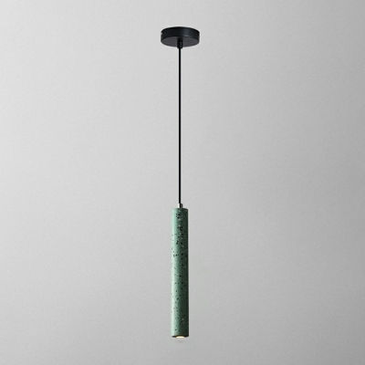 Minimalism Pendant Lighting Fixtures Cylinder Stone for Dinning Room