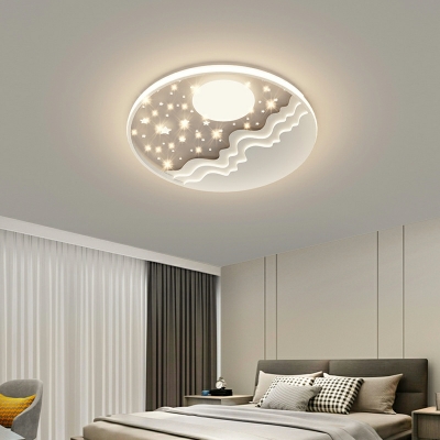 Simplicity Flush Mount Ceiling Lighting Fixture Creative for Kid's Room