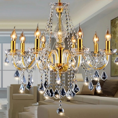 Traditional Style Chandelier Lighting Fixtures Elegant for Living Room