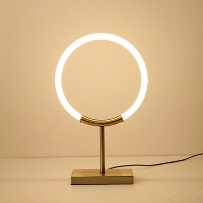 1 Light Contemporary Style Circle Shape Metal Night Table Lights for Bedroom
