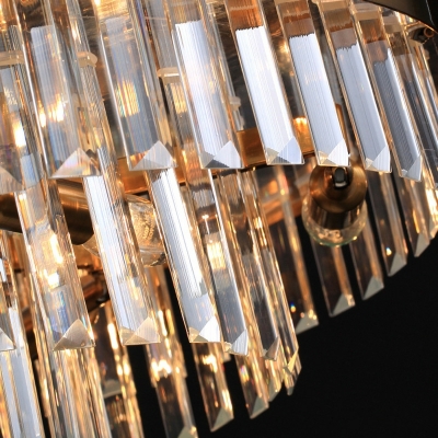 1 Light Contemporary Style Geometric Shape Metal Chandelier Pendant Light